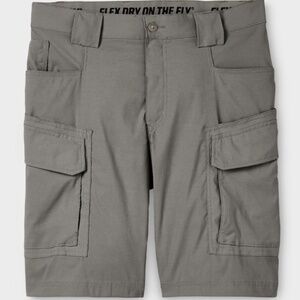 Duluth Flex Dry on the Fly Relaxed Fit 11" Cargo Shorts - Size 46 Gun Metal Grey